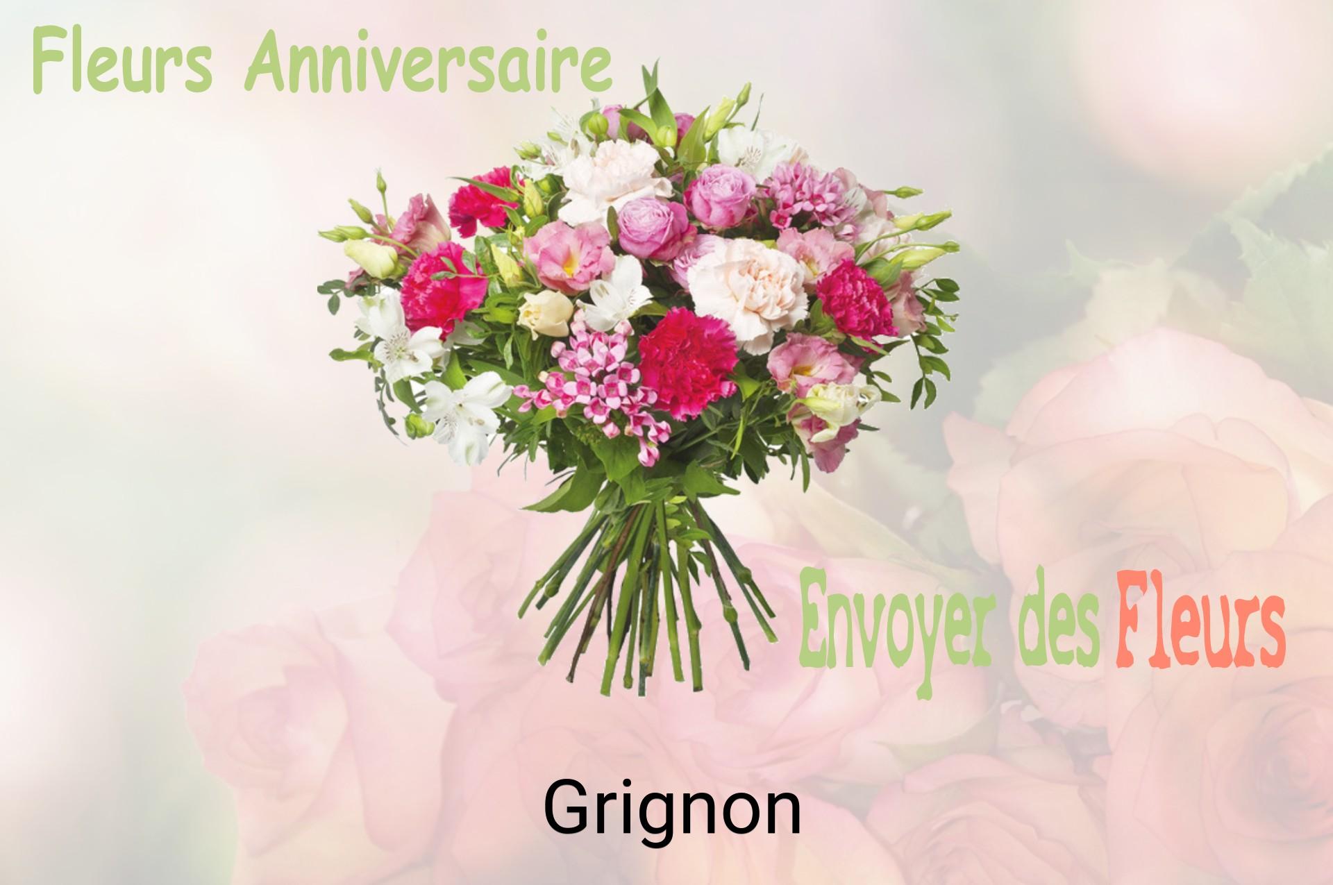 Bouquet de fleurs d’anniversaire livré à Grignon